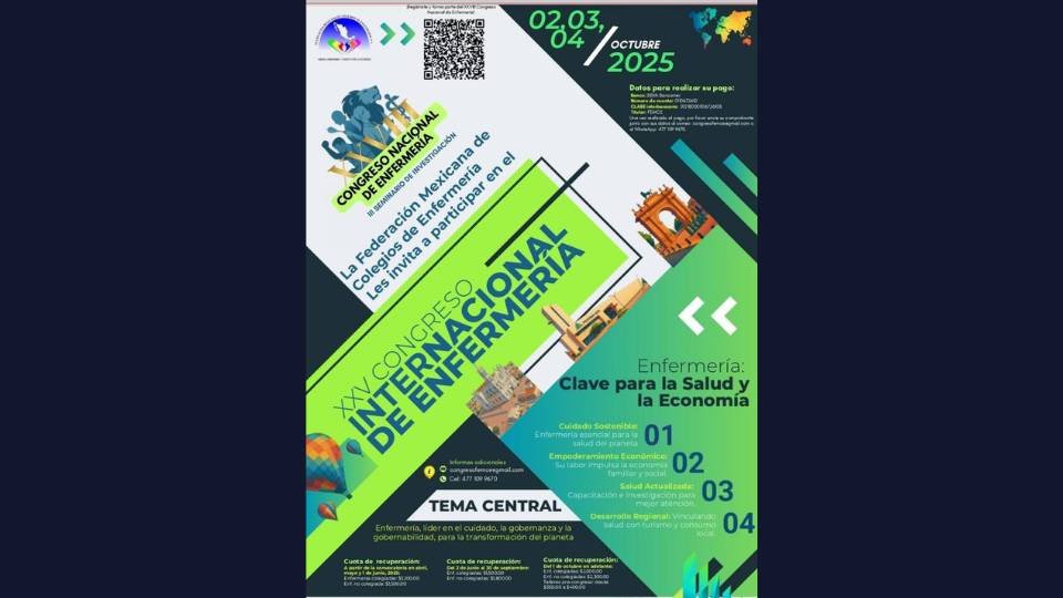 Cartel del XXV Congreso Internacional de Enfermería en Poliforum León
