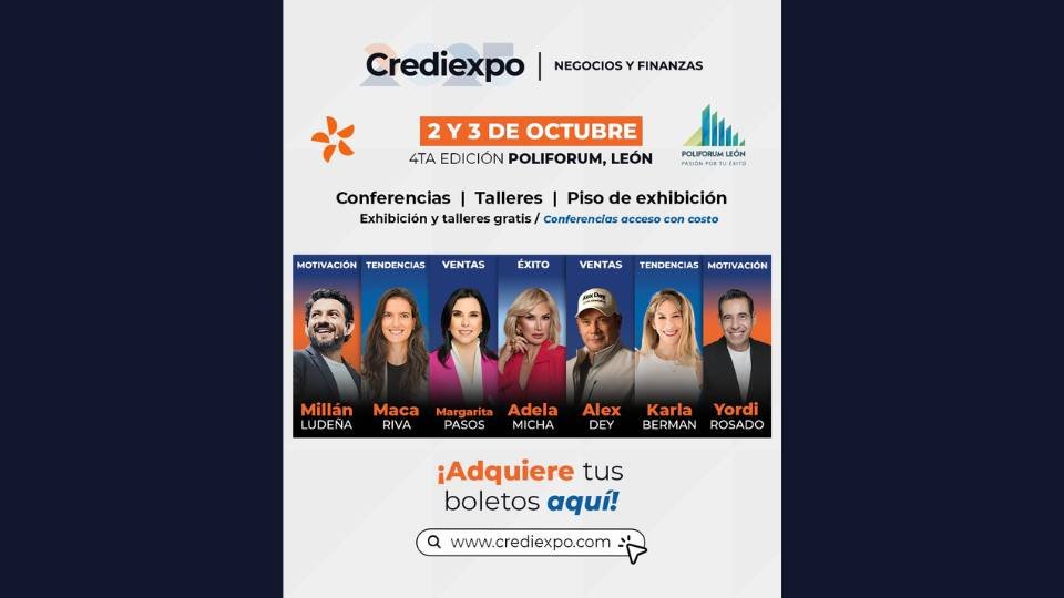 Cartel de CREDIEXPO 2025 en Poliforum León