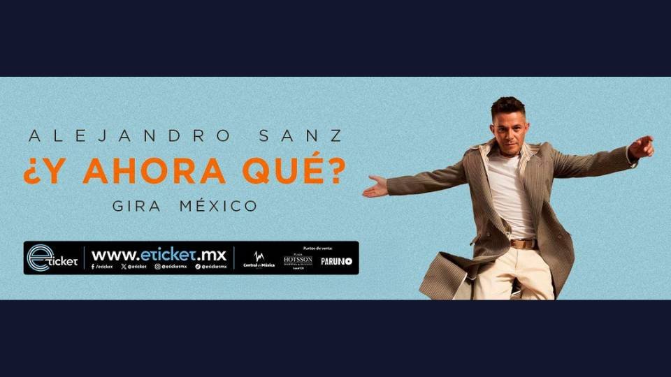 Cartel del concierto de Alejandro Sanz en León