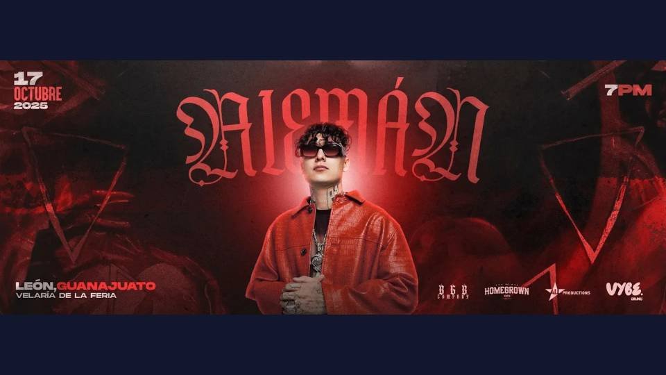 Cartel del concierto de Alemán en León