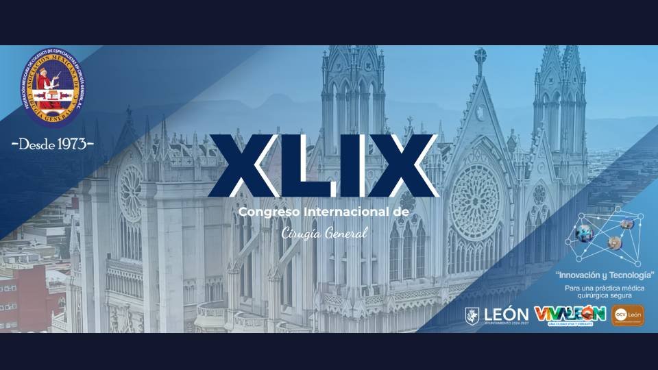 Cartel del XLIX Congreso Internacional de Cirugía General en Poliforum León