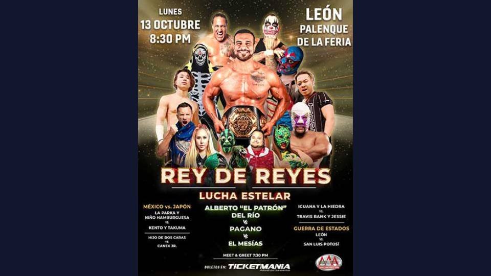 Cartel del evento de Lucha Libre AAA Rey de Reyes