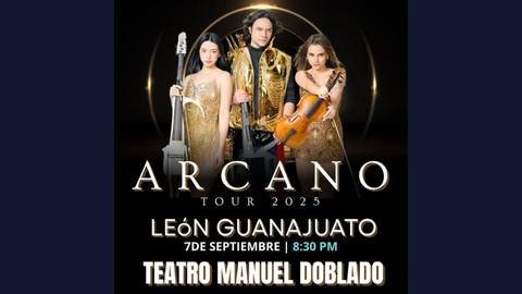 Cartel del concierto de Arcano en el Teatro Manuel Doblado