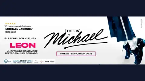 Espectáculo 'This is Michael', homenaje al Rey del Pop, en el Teatro Manuel Doblado de León.
