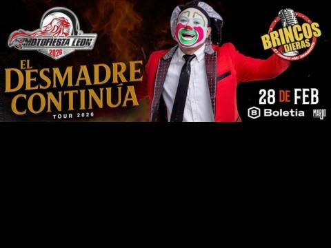 Cartel del Motofiesta León 2026 - Brincos Dieras en Instalaciones Feria de León de León GTO
