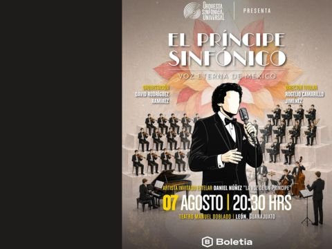 El Príncipe Sinfónico tributo a José José en Teatro Manuel Doblado León GTO