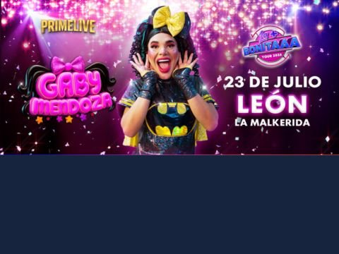 Cartel de Gaby Mendoza en León en La Malkerida León GTO