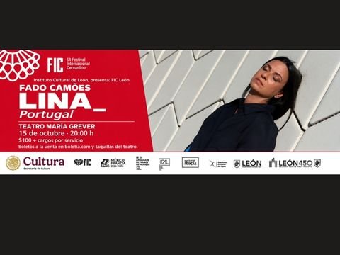 Concierto de fado Fado Camões de LINA_ en el Teatro María Grever de León GTO