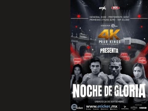 Función de boxeo Noche de Gloria en el Palenque de León GTO