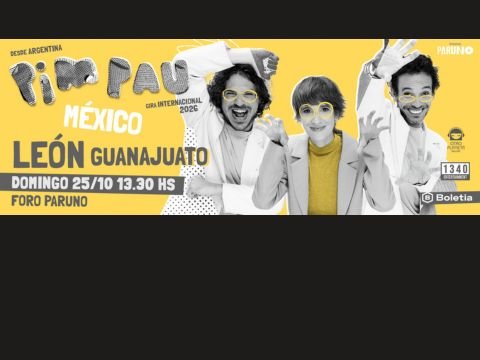 Concierto infantil de Pim Pau en el Foro Paruno de León GTO