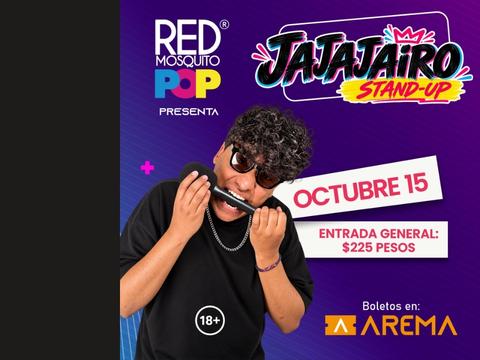 Show de stand up de Jajajairo en el Red Mosquito POP de León GTO