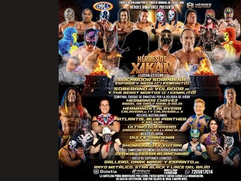Función de lucha libre Héroes Ringforce del CMLL en el Domo de la Feria de León GTO