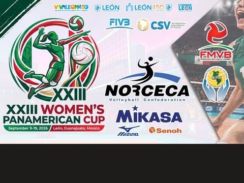 Torneo de voleibol XXIII Copa Panamericana Femenil en el Domo de la Feria de León GTO