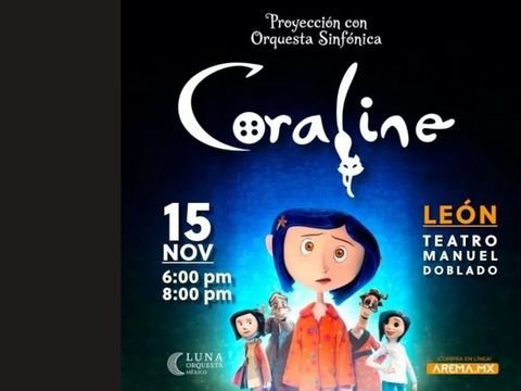 Concierto de Coraline Orquesta Sinfónica en el Teatro Manuel Doblado de León GTO