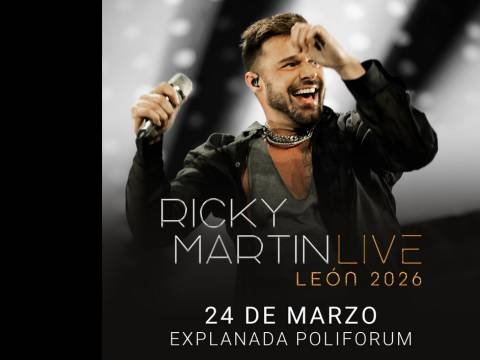 Cartel de Ricky Martin Live Tour en Explanada Poliforum León