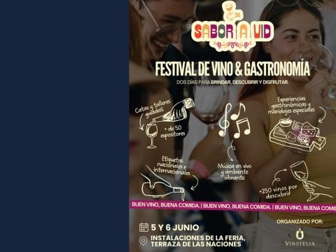 Cartel de Sabor a Vid en Terraza de las Naciones Feria de León GTO
