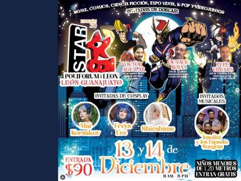Cartel del StarCon León en Poliforum León de León GTO