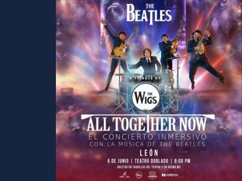 Cartel de All Together Now - Tributo a The Beatles en León en Teatro Manuel Doblado de León GTO