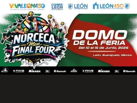 Norceca Men Final Four 2026 voleibol en Domo Feria León GTO