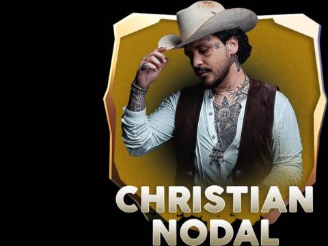 Cartel del Concierto de Christian Nodal en Palenque de la Feria de León 2026