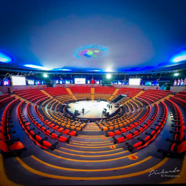 Vista interior del Palenque Feria de León