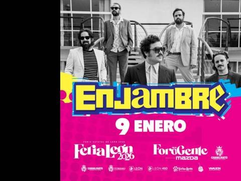 Cartel del Concierto de Enjambre en Foro Mazda León 2026
