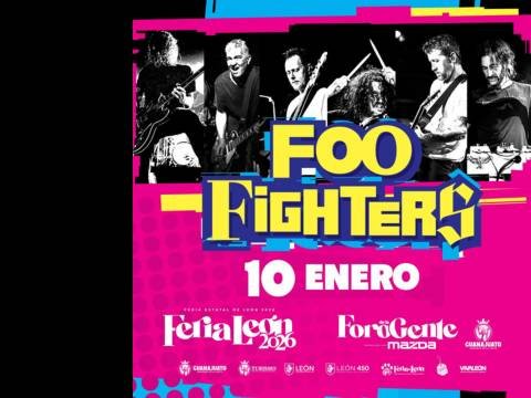Cartel del Concierto de Foo Fighters en Foro Mazda León 2026