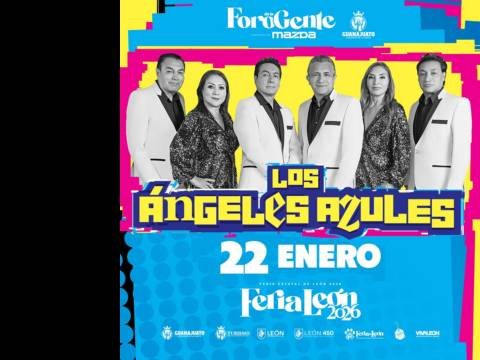 Cartel del Concierto de Los Ángeles Azules en Foro Mazda León 2026
