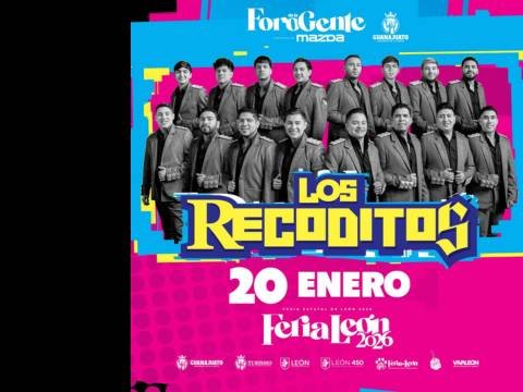 Cartel del Concierto de Los Recoditos en Foro Mazda León 2026