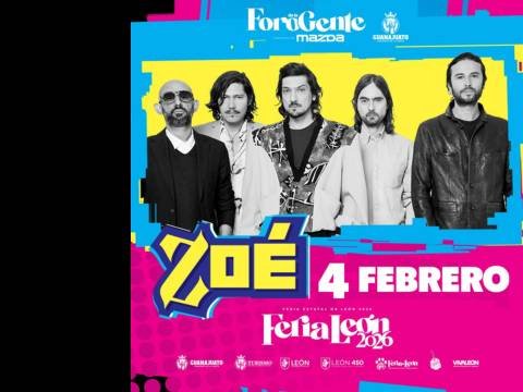 Cartel del Concierto de Zoé en Foro Mazda León 2026